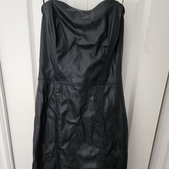 DYNAMITE- *NWT* PU Bustier Mini Dress (Small) - Picture 2 of 7